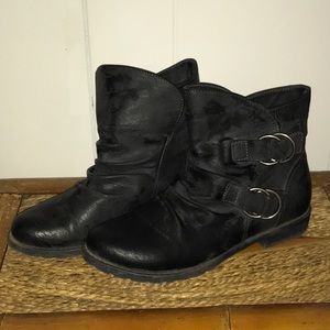 Black ankle boots